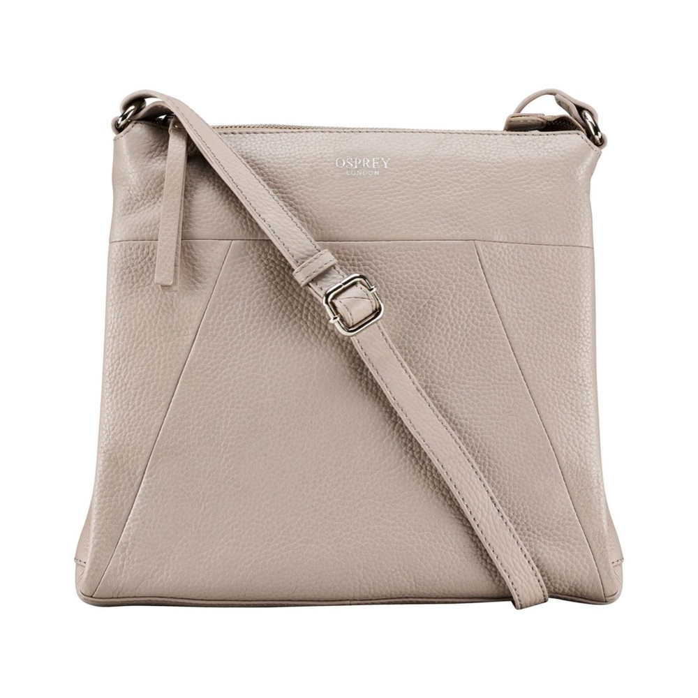 Osprey London Shoulder Crossbody Nappa Leather Messenger Bag - Rose